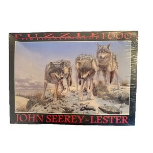 Sealed NIB 1000 Piece Puzzle Wolves By John Seerey Lester Vintage 1997